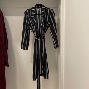 Long Stripped Ling Coat